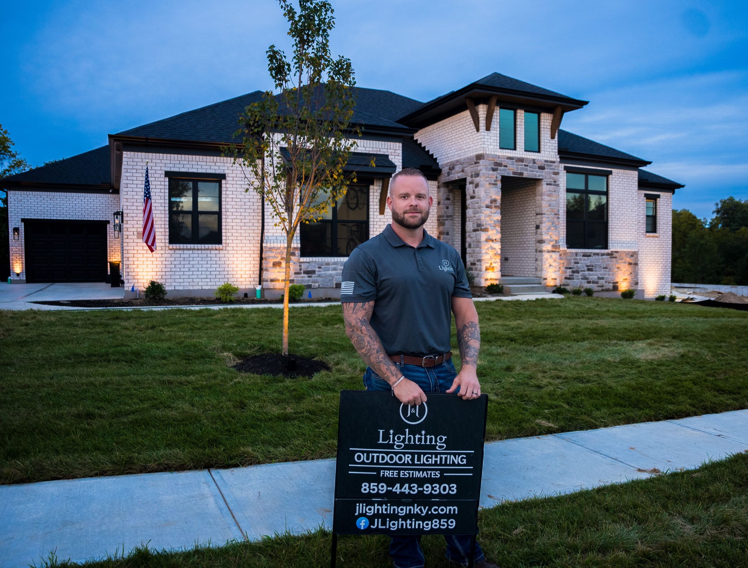 J&L Lighting team and home lighting project